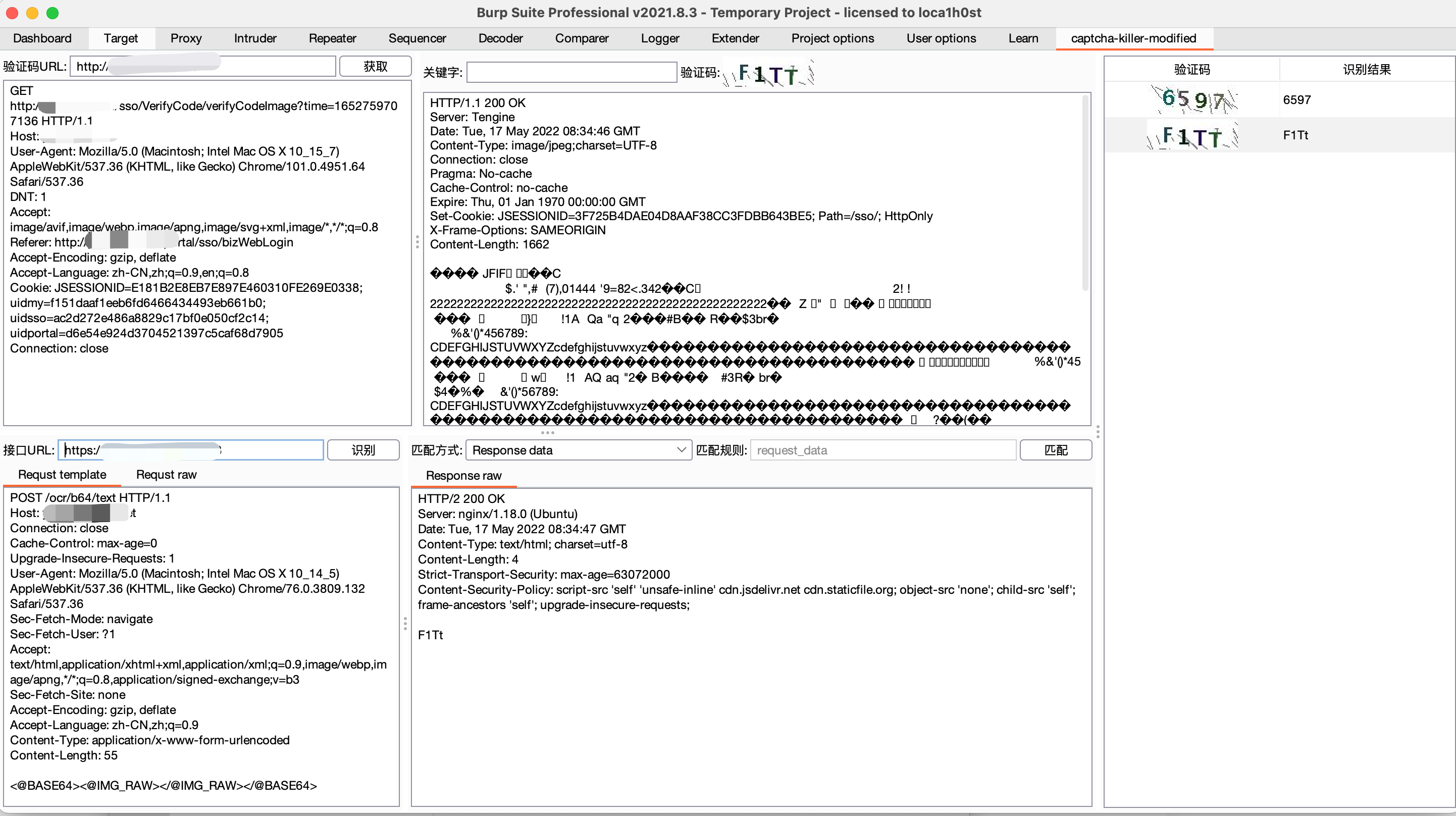 burpsuite 验证码识别插件使用（基于ddddocr）