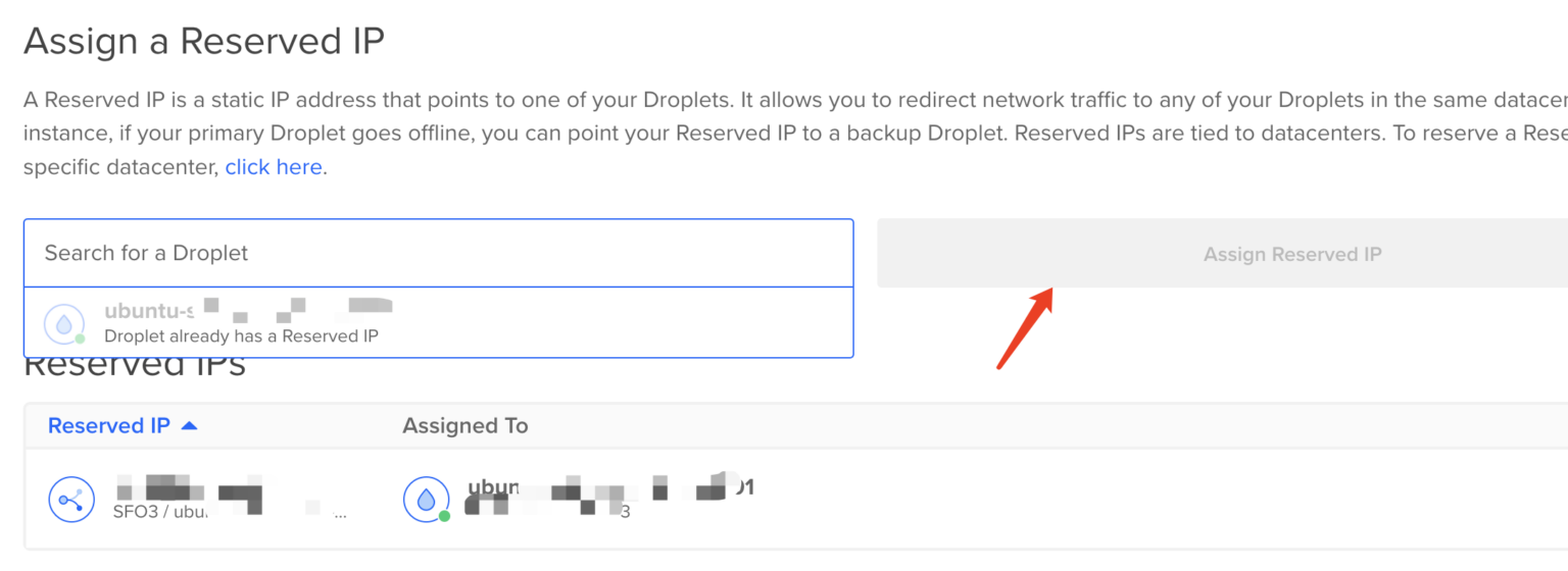 DigitalOcean配置Reserved IP解决联通性问题 – loca1h0st's Blog