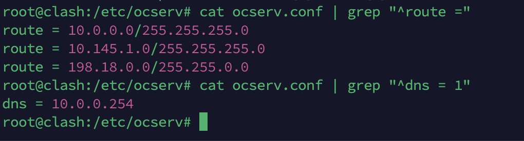 ocserv配合clash+dnsmasq解决国内外分流问题